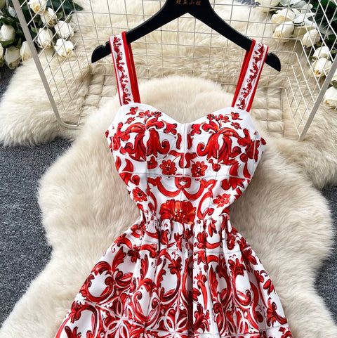 Premium Pattern Printed Slip Dress