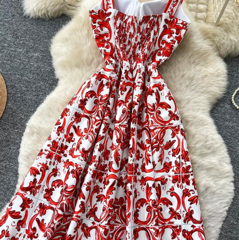 Premium Pattern Printed Slip Dress