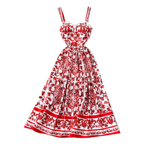 Premium Pattern Printed Slip Dress