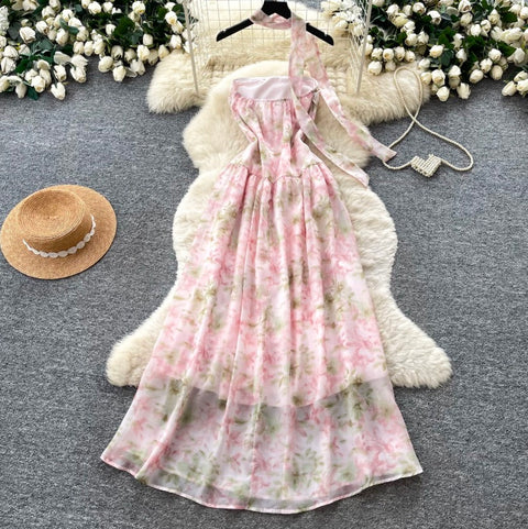 Fairy Faloral Dress with Ribbon