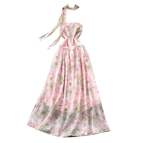Fairy Faloral Dress with Ribbon