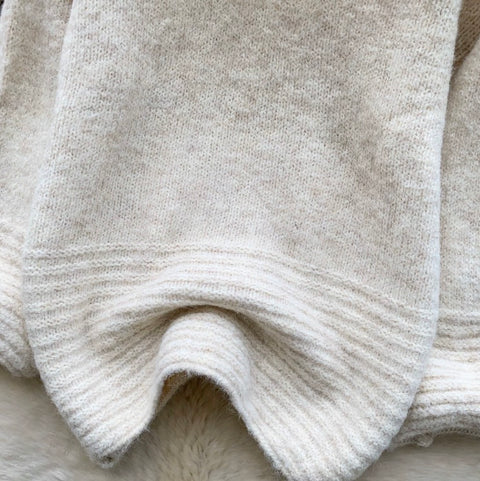 Round Collar Oversized Sweater