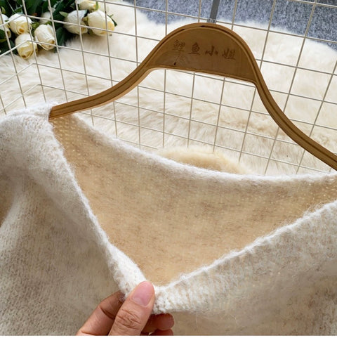 Round Collar Oversized Sweater