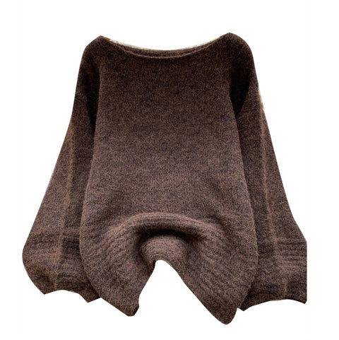 Round Collar Oversized Sweater