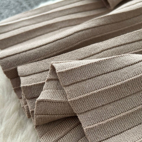 Korean Style Pleated Knit Dress