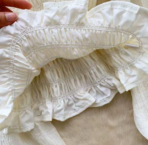 Off-shoulder 3d Flower Shirt