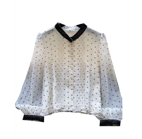 Korean Style Polka-dot Shirt