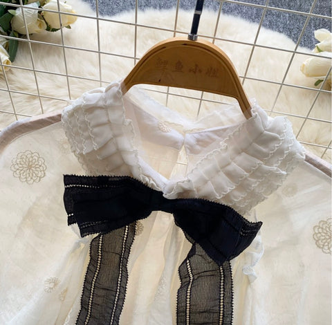 French Style Shirt with Bow-tie
