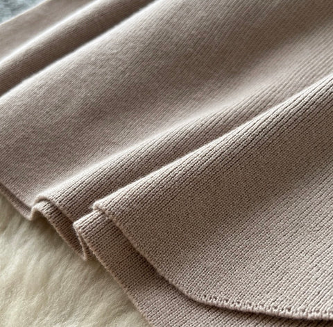 Bow-tie Cardigan & Skirt Knitted 2Pcs