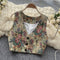 Courtly Oil Painting Floral Vest