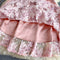 Pink Floral Embroidered Princess Dress