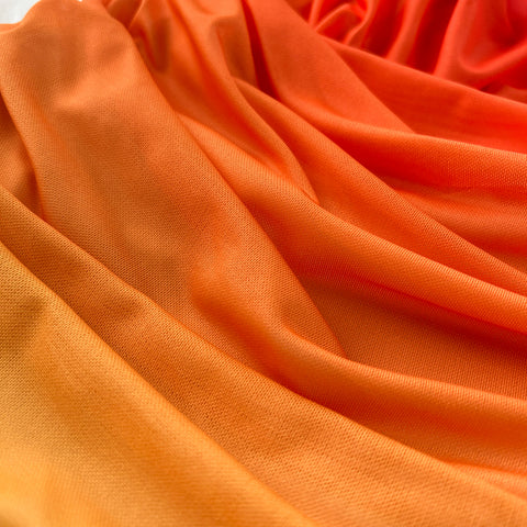 Gradient Color One-shoulder Dress