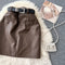 Chic PU Leather Hip-wrapping Skirt