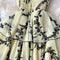 Niche Pleated Printed Cake Dress