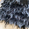 Premium Sleeveless Feather Hem Black Dress