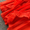Ruffle Sleeveless A-line Dress