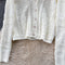 Hollowed Cardigan&Half-body Skirt Knitted 2Pcs