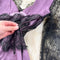 Black Lace Patchwork Fishtail Dress