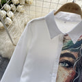 Niche Oil Painting Printed Blouse