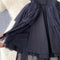 Vintage Off-shoulder Puffy Mesh Black Dress