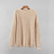 Round Collar Loose-fit Hollowed Sweater