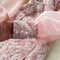 Off-shoulder Flared Sleeve Crochet Dress