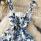 Vintage Stretch Floral Slip Chiffon Dress