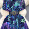 Floral Printed Shirt Dress with Belt