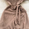Sweetie V-neck Lace-up Ruffled Dress