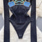 Chic Printed Black Fishtail Jumpsuit