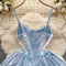 Lace Slip Layered Puffy Dress