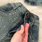 Beaded Shirt&Fishtail Skirt Denim 2Pcs