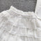 Ruffled Cardigan&Mini Skirt White 2Pcs
