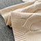 Turtleneck Sweater&Tweed Skirt 2Pcs Set