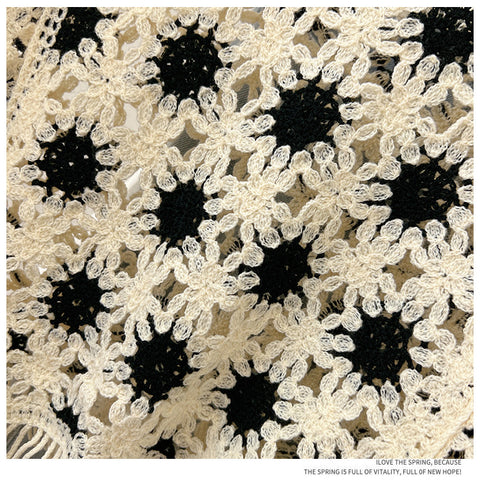 Vintage Crochet Fringed Knitwear