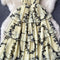 Niche Pleated Printed Cake Dress