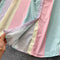 Color Blocking Striped Shirt Dress