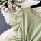 Mori Drawstring Lace-up Dress