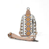 Ethnic Style Floral Canvas Crossbody Bag