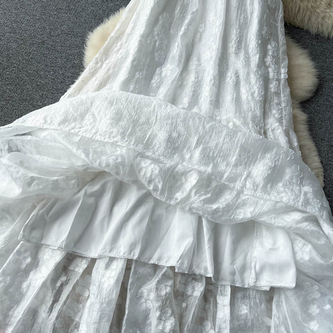 Solid Loose-fit Sleeveless Halter Dress