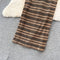 Striped Vest&Skirt Tassel 2Pcs