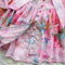 Premium Lace-up Fairy Floral Dress