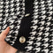 Premium Houndstooth Patchwork Knitted Dress