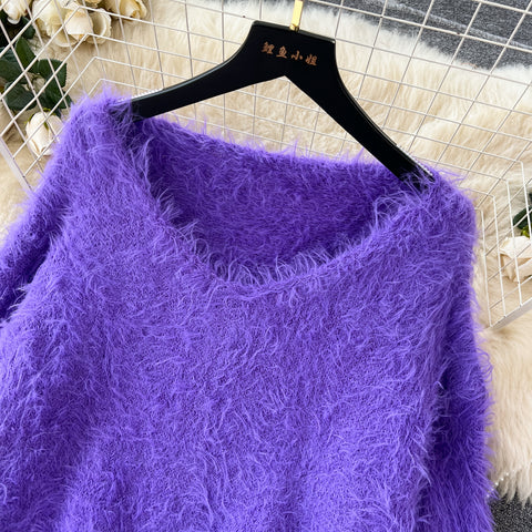 Soft Sweater&Fishtail Skirt 2Pcs Set
