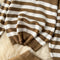 Zipped Striped Sweater&Trousers 2Pcs