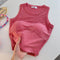 Candy Colored Padded Bottoming Sleeveless Top