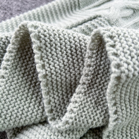 Twist-knitting Sweater&Fishtail Skirt 2Pcs