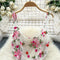 3d Floral Embroidered Outwear Dress