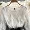Chic Furry Tassel A-line Dress