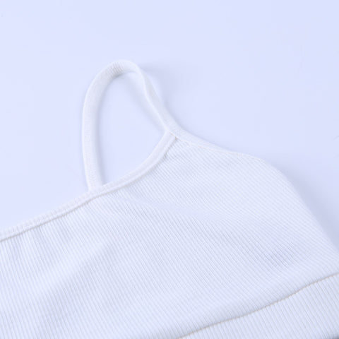 Camisole&Shorts Knitted Sportswear 2Pcs